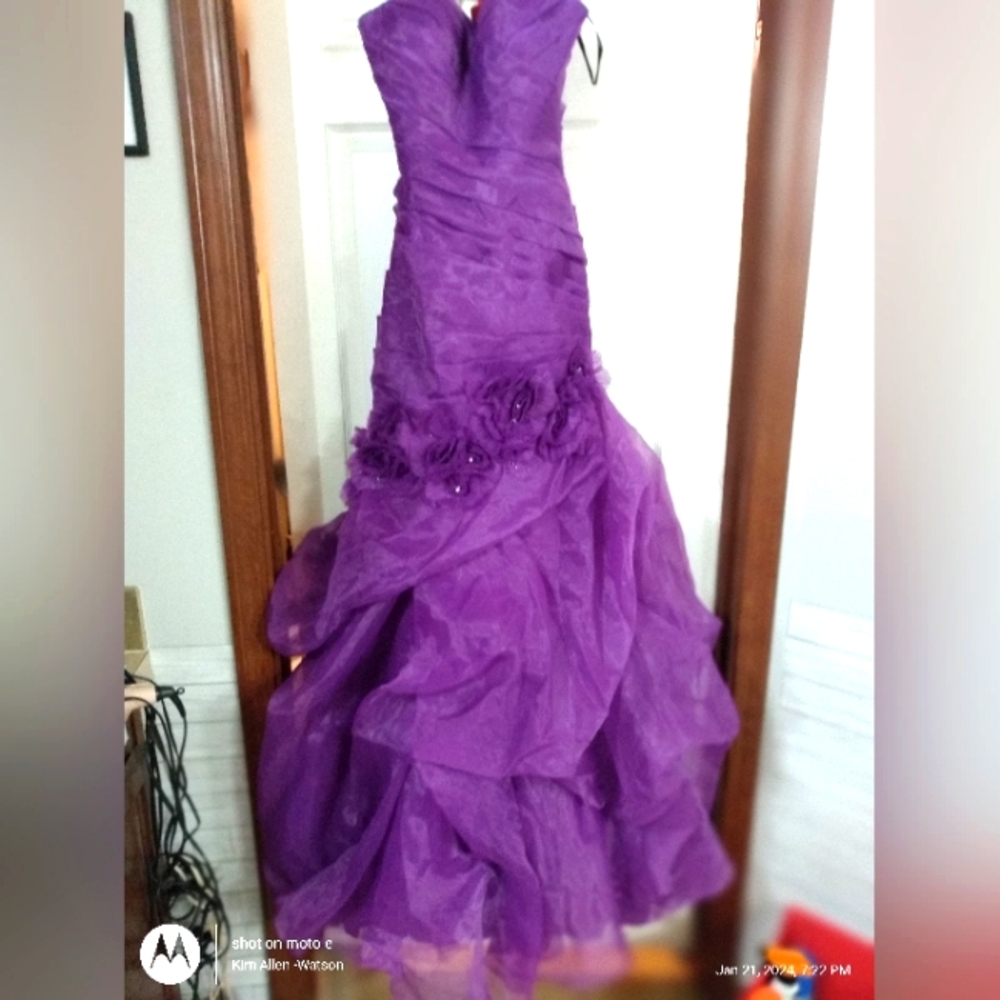 Purple ball gown